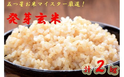 生きているお米、ビタミン・ミネラルたっぷり1㎏×2袋「A-091　発芽玄米 1kg×2袋」
